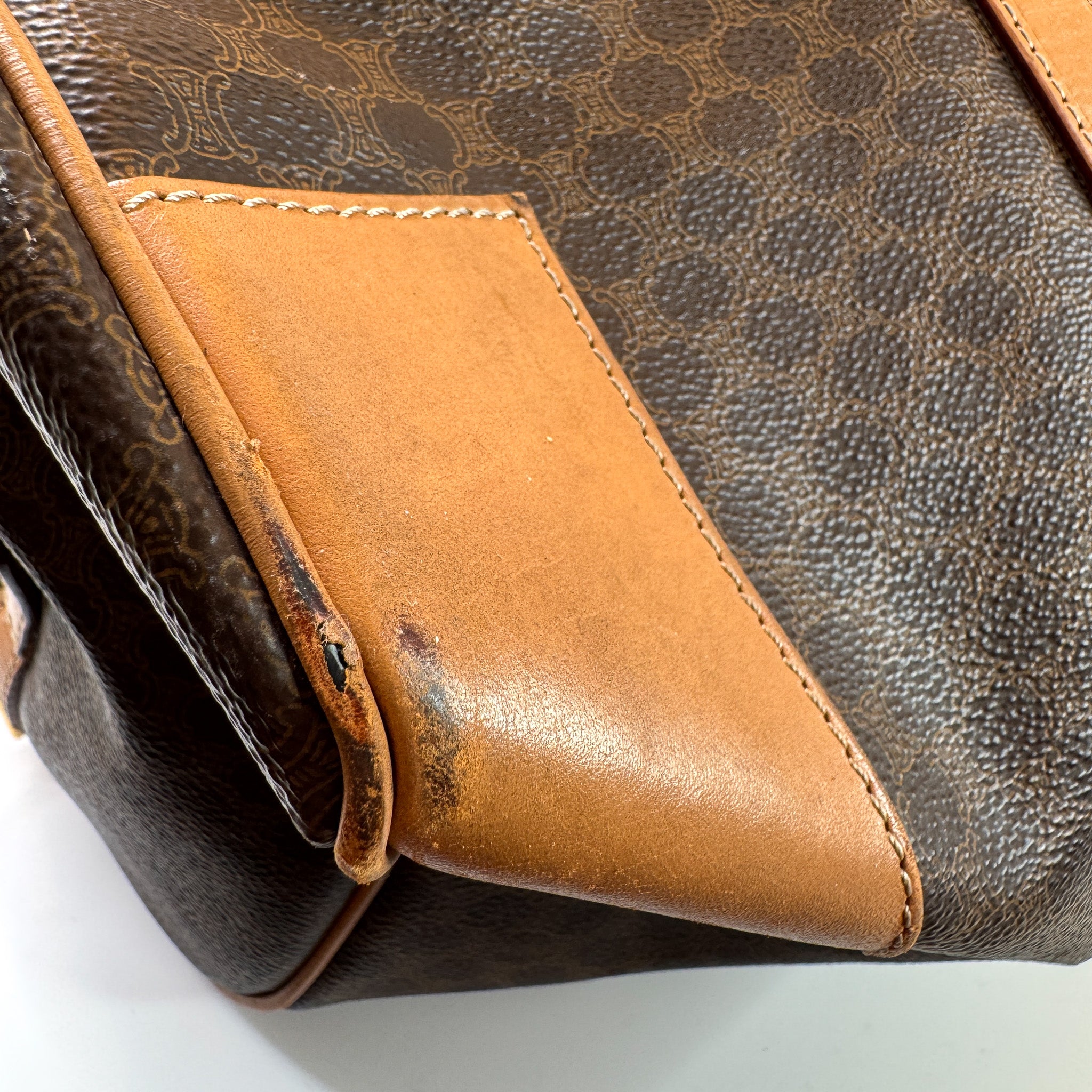 Pre-Owned Authentic Vintage Celine Keepall 45 Boston Bag Macadam Monogram Travel Duffel Bag