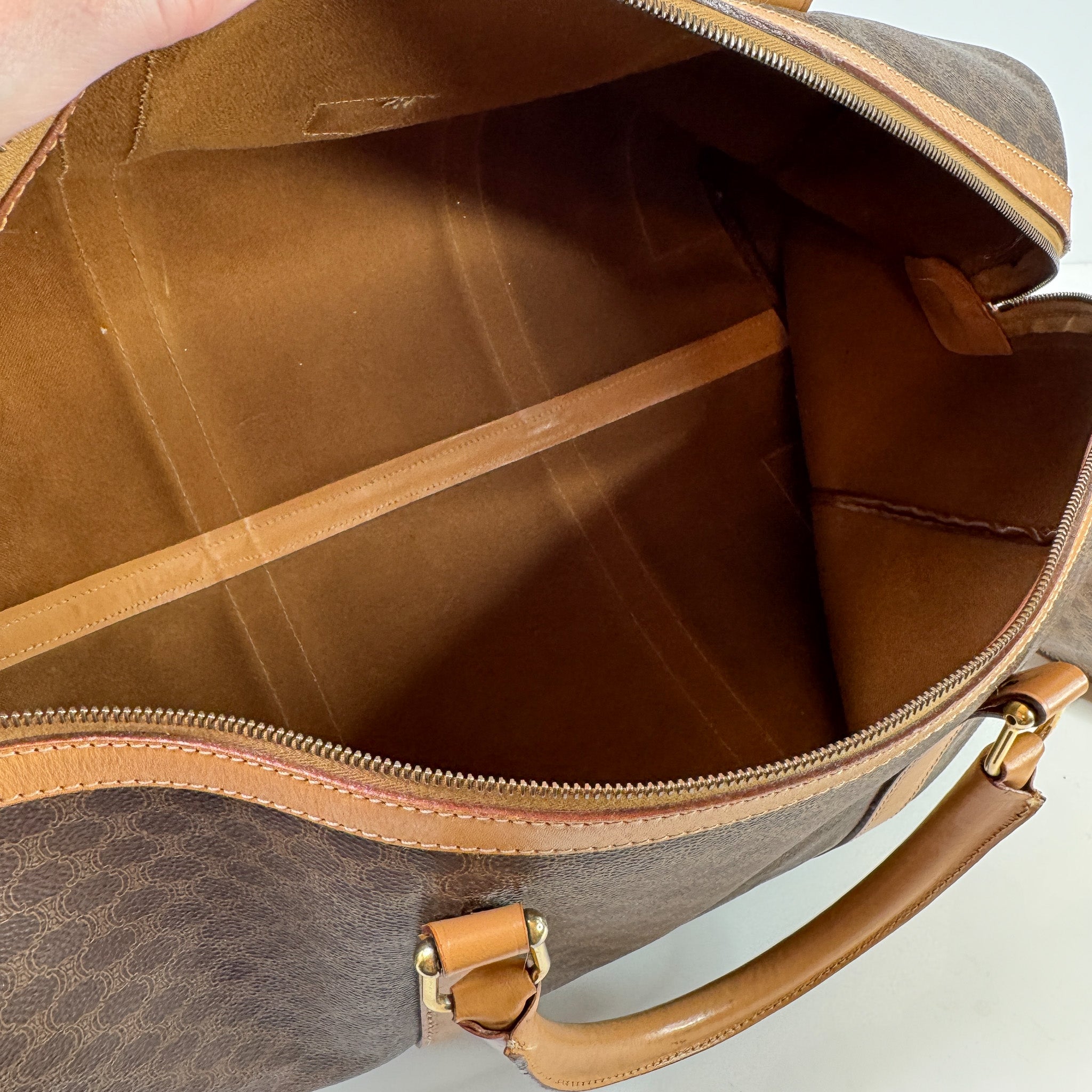 Pre-Owned Authentic Vintage Celine Keepall 45 Boston Bag Macadam Monogram Travel Duffel Bag