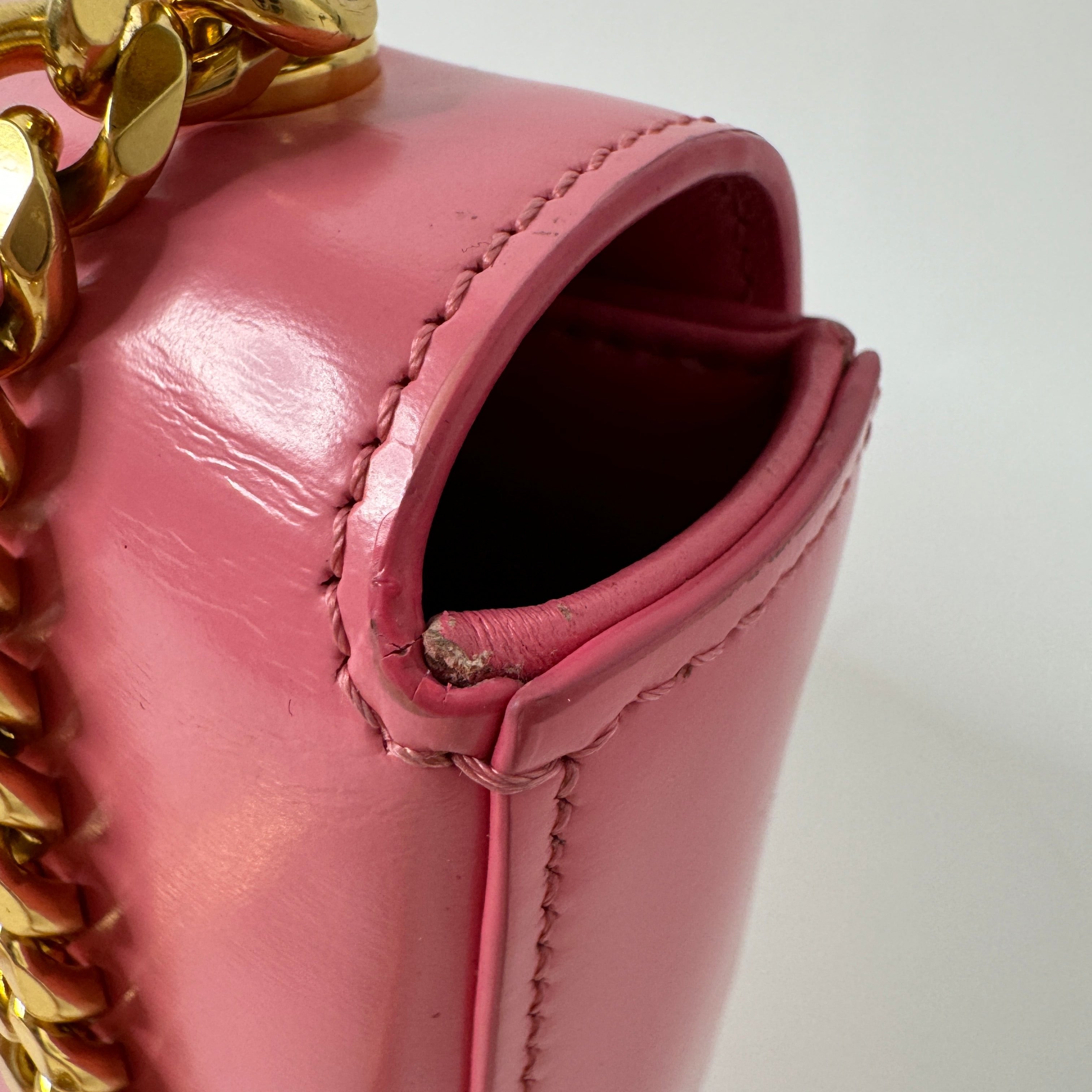 Pre-Owned Celine Calfskin Shoulder Bag in Flamingo Pink