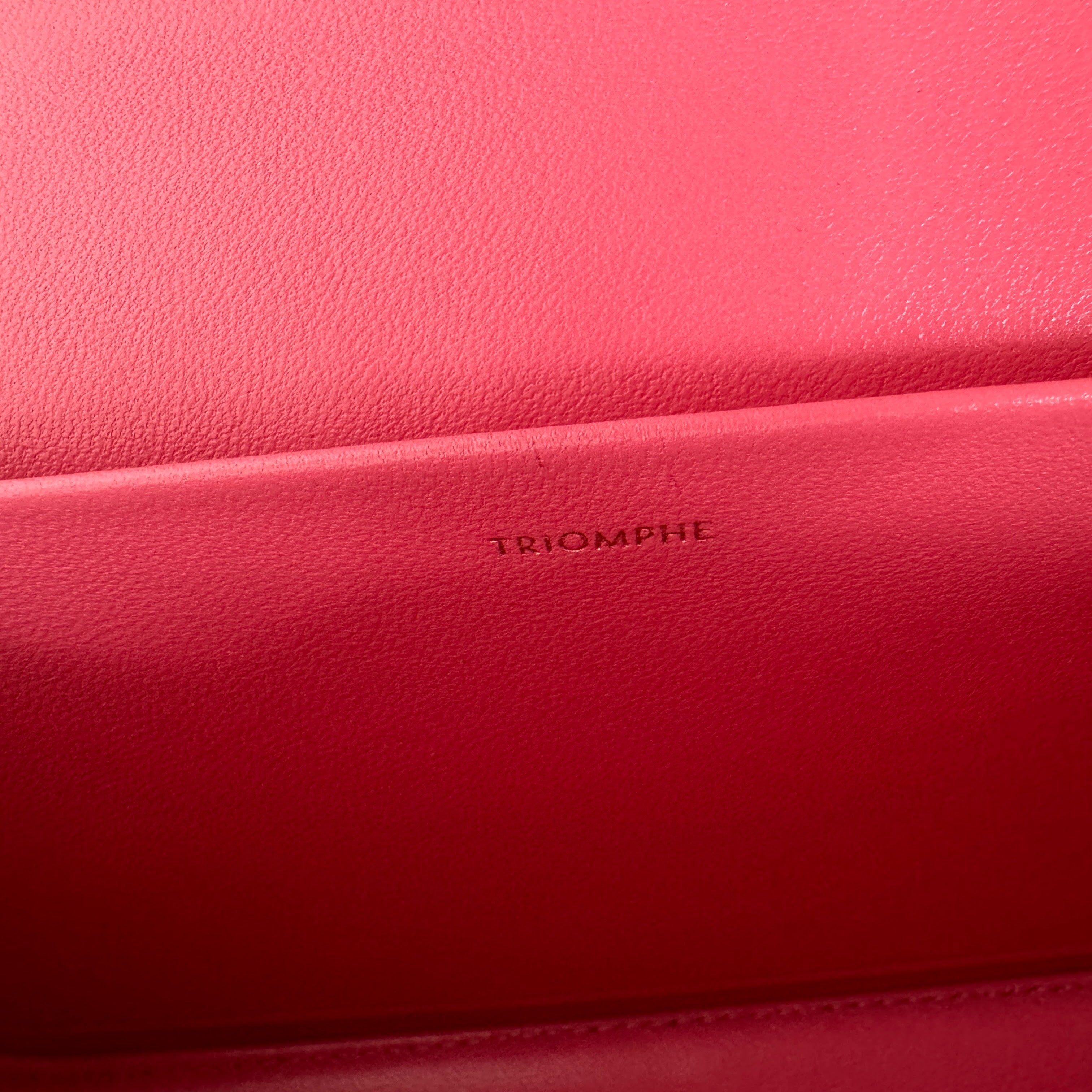 Pre-Owned Celine Calfskin Shoulder Bag in Flamingo Pink